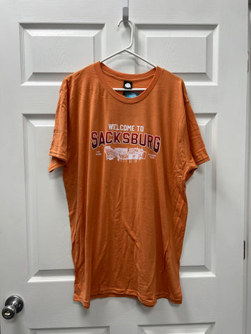 Sacksburg (gradient) orange tshirt