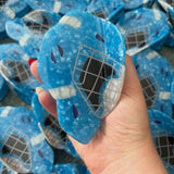 Blue Ice Hockey Goalie Mask