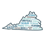 Virginia Cities Stickers
